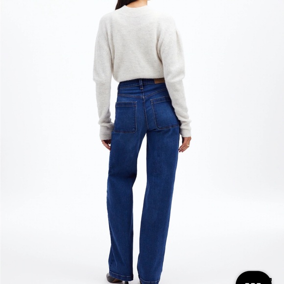 The Emmett Wide-Leg Full Length Jean: Patch Pocket Edition - Picture 3 of 4